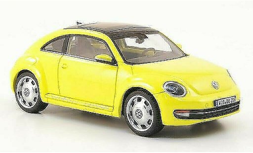 Volkswagen Beetle Base 1/43 Schuco gelb 2011 modellautos