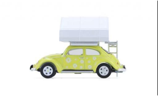 Volkswagen Beetle 1/64 Greenlight (K&auml;fer) gelb/weiss 1:64 modellautos
