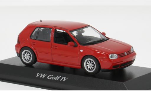 Modellautos Volkswagen Golf IV rot 1999 1/43 Maxichamps