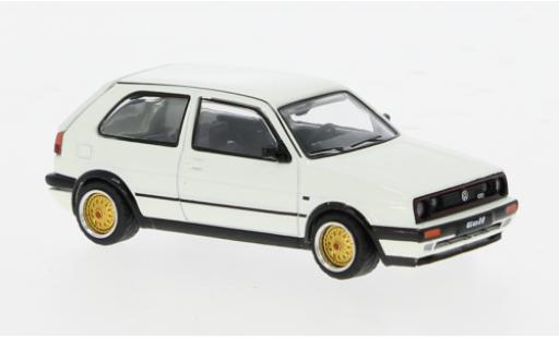 Volkswagen Golf 1/64 Pop Race Mk2 GTI weiss 1:64 modellautos