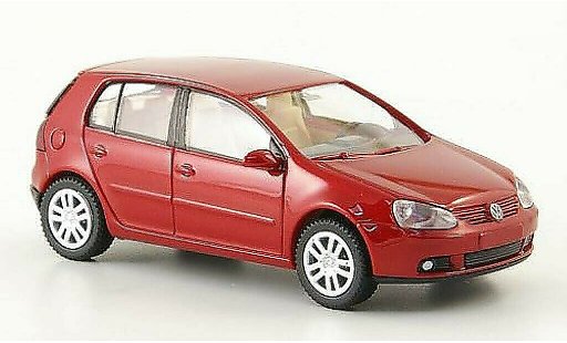Volkswagen Golf Base 1/87 Wiking rot 5-Turer 2003 modellautos