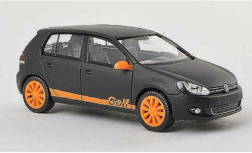 Volkswagen Golf Base 1/87 Wiking mattschwarz/orange modellautos