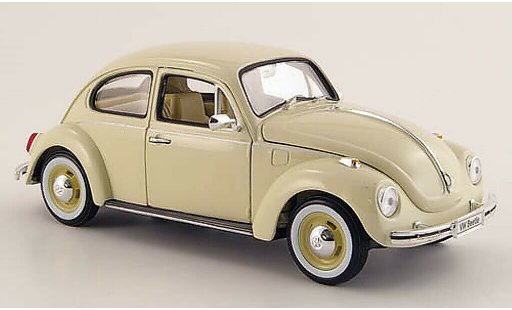 Volkswagen Kafer Base 1/24 Welly beige mit weisswandreifen 1972 modellautos