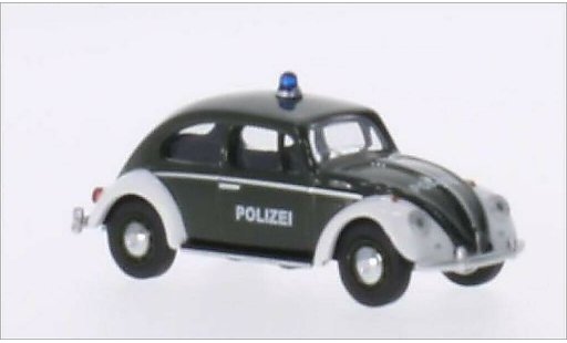 Volkswagen Kafer Base 1/64 Schuco gr&Atilde;&frac14;n/weiss Polizei modellautos