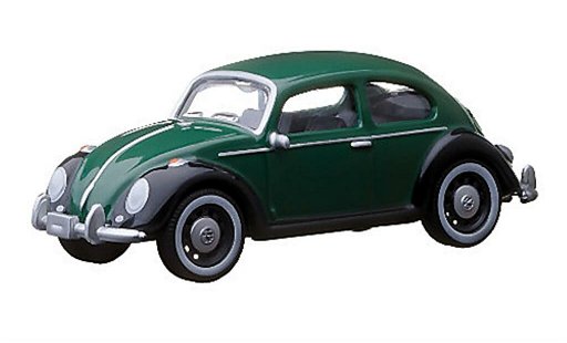 Volkswagen Kafer Base 1/64 Greenlight gr&Atilde;&frac14;n/schwarz modellautos