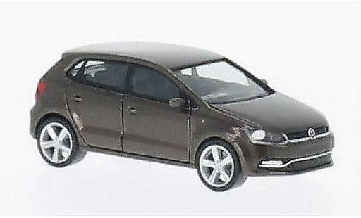 Volkswagen Polo Base 1/87 Herpa (6C) braun 5-Turer 2014 modellautos