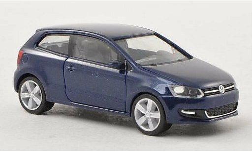 Volkswagen Polo Base 1/87 Herpa blau 3-Turer modellautos