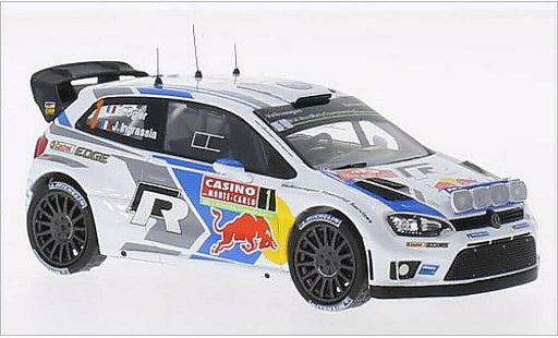 Volkswagen Polo WRC 1/43 IXO R No.1 Motorsport Red Bull Rallye WM Rally Monte Carlo 2014 /J.Ingrassia modellautos