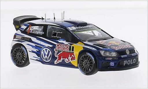 Volkswagen Polo WRC 1/43 Spark R No.1 Motorsport Red Bull Rally Monte Carlo 2015 /J.Ingrassia modellautos