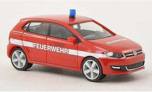 Volkswagen Polo Base 1/87 Herpa V (6R) Feuerwehr Frankfurt 5-Turer modellautos