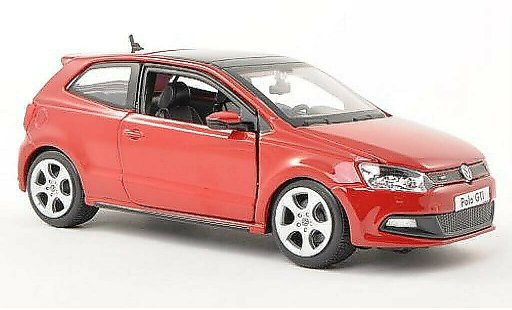 Volkswagen Polo GTI 1/24 Burago V rot modellautos