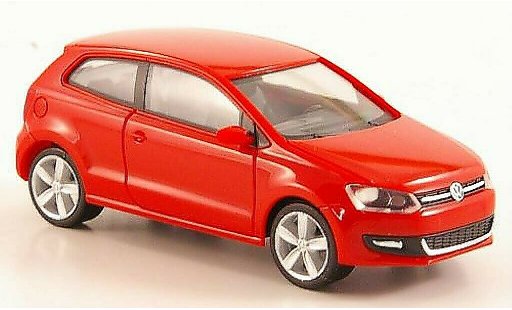 Volkswagen Polo Base 1/87 Herpa V rot 3-turig modellautos