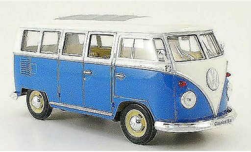 Volkswagen T1 Base 1/24 Welly Bus blau/weiss modellautos