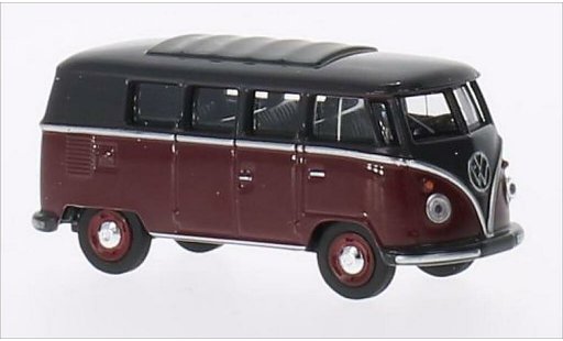 Volkswagen T1 Base 1/64 Schuco Bus rot/grau modellautos