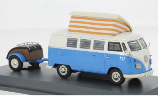 Volkswagen T1 1/43 Schuco Campingbus blau/weiss 1:43 modellautos