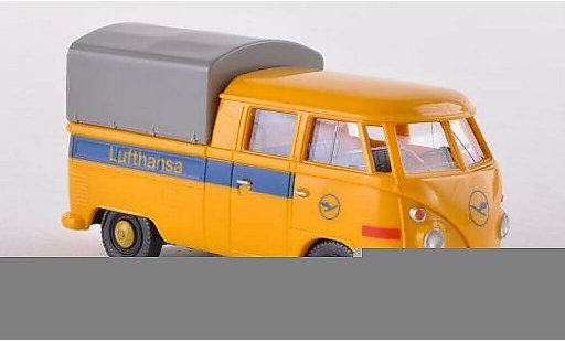 Volkswagen T1 Base 1/87 Wiking Doppelkabine Lufthansa mit Plane modellautos