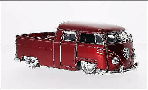 Volkswagen T1 B 1/24 Jada Toys Pickup Tuning rot 1963 modellautos