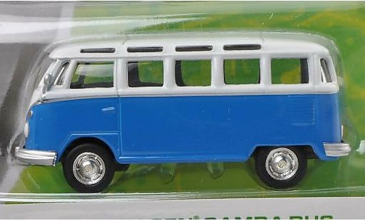 Volkswagen T1 Base 1/64 Greenlight Samba blau/weiss modellautos