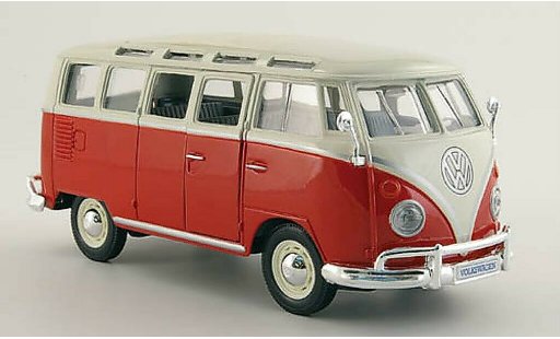 Volkswagen T1 Base 1/25 Maisto Sambabus rot/weiss modellautos