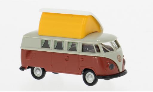 Volkswagen T1 1/87 Brekina b Camper grau/rot 1960 1:87