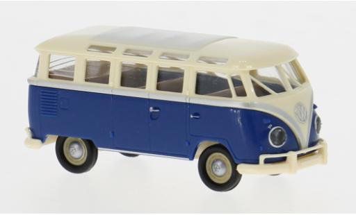 Volkswagen T1 1/87 Brekina b Samba beige/blau 1960 1:87 modellautos