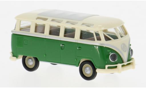 Volkswagen T1 1/87 Brekina b Samba beige/gr&uuml;n 1960 1:87 modellautos