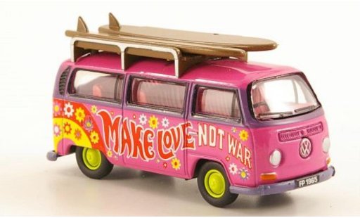Volkswagen T2 Base 1/76 Oxford Bus Peace mit Surfbrettern modellautos