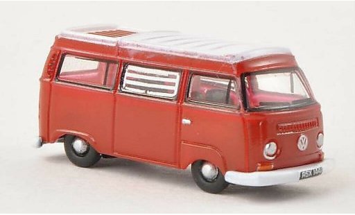 Volkswagen T2 Base 1/148 Oxford Camper rot/weiss modellautos