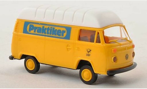 Volkswagen T2 Base 1/87 Brekina Hochdach-Kasten Praktiker - Deutsche Bundespost modellautos