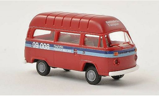 Volkswagen T2 Base 1/87 Brekina Hochdach-Kombi Flughafen Frankfurt am Main - Behindertentransport modellautos