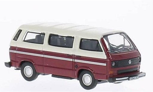 Volkswagen T3 Base 1/87 Schuco Bus rot/weiss modellautos