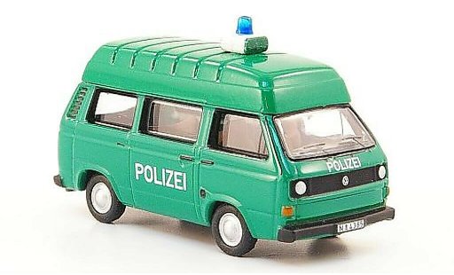 Volkswagen T3 Base 1/87 Bub Hochraumbus Polizei gr&Atilde;&frac14;n modellautos