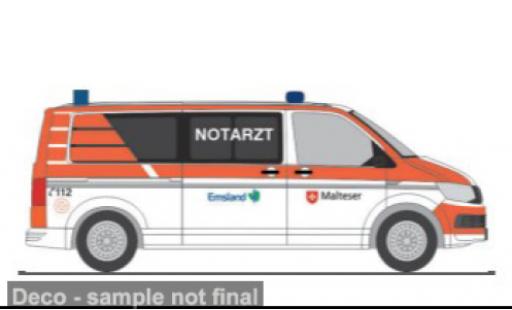 Volkswagen T6 1/87 Rietze Malteser Papenburg 1:87 modellautos