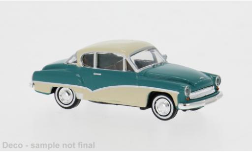 Wartburg 311 1/87 Brekina Coupe gr&uuml;n/blau 1959 1:87 modellautos