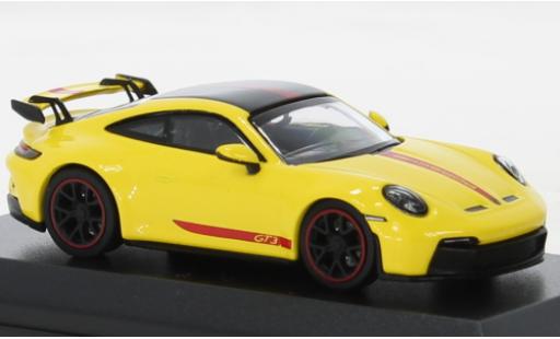 Porsche 992 GT3 1/64 Wbros 911  jaune modellautos