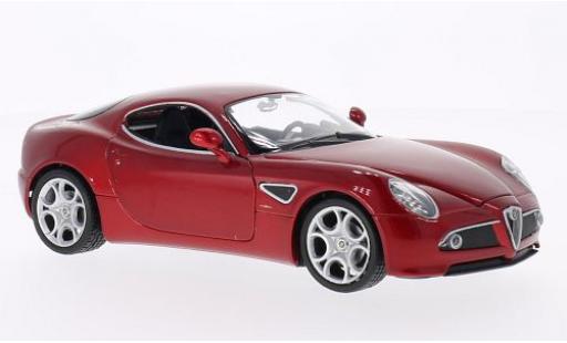 Modellautos Alfa Romeo 8C 1/24 Welly Competizione mettalic rot Alfa Romeo 8C 1/24 Welly Competizione mettalic rot modellautos