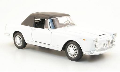 Modellautos Alfa Romeo Spider 1/24 Welly 2600 weiss 1960 1:24 Alfa Romeo Spider 1/24 Welly 2600 weiss 1960 1:24 modellautos