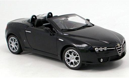 Alfa Romeo Spider 1/18 Welly schwarz offen 2007 1:18 modellautos