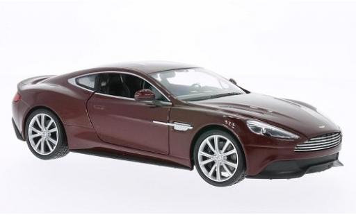 Modellautos Aston Martin Vanquish 1/24 Welly mettalic rot Aston Martin Vanquish 1/24 Welly mettalic rot modellautos