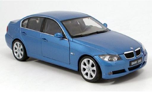 Bmw 330 1/18 Welly i met.-blau 1:18 modellautos