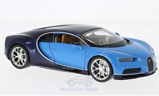 Modellautos Bugatti Chiron 1/24 Welly blau/blau 2016 Bugatti Chiron 1/24 Welly blau/blau 2016 modellautos