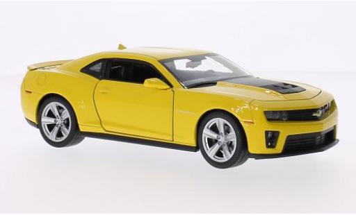 Chevrolet Camaro 1/24 Welly ZL1 gelb/matt-schwarz 2012 modellautos