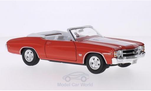 Chevrolet Chevelle 1/24 Welly SS 454 Cabrio orange/weiss 1971 modellautos