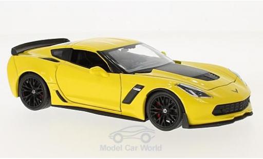 Modellautos Chevrolet Corvette 1/24 Welly Z06 gelb 2017 Chevrolet Corvette 1/24 Welly Z06 gelb 2017 modellautos
