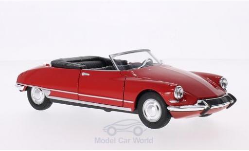 Modellautos Citroen DS Cabriolet 1/24 Welly 19 Cabriolet rot Verdeck geöffnet Citroen DS Cabriolet 1/24 Welly 19 Cabriolet rot Verdeck geöffnet modellautos