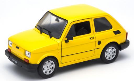 Fiat 126 1/24 Welly gelb modellautos