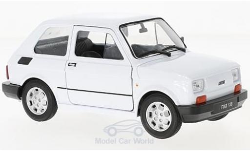 Fiat 126 1/24 Welly weiss modellautos
