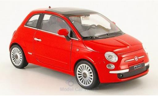 Modellautos Fiat 500 1/24 Welly rot 2007 ohne Vitrine Fiat 500 1/24 Welly rot 2007 ohne Vitrine modellautos