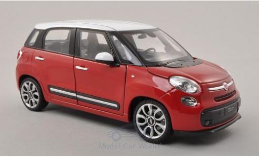Modellautos Fiat 500 L 1/24 Welly L rot/weiss 2013 Fiat 500 L 1/24 Welly L rot/weiss 2013 modellautos