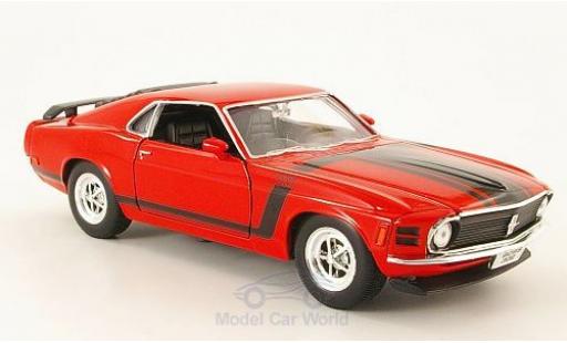 Modellautos Ford Mustang 1/24 Welly Boss 302 rot/Dekor 1970 ohne Vitrine Ford Mustang 1/24 Welly Boss 302 rot/Dekor 1970 ohne Vitrine modellautos